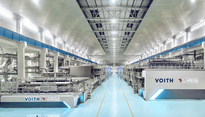 Voith y Sun Paper completan la puesta en marcha anticipada de dos líneas de papel para embalaje de última generación